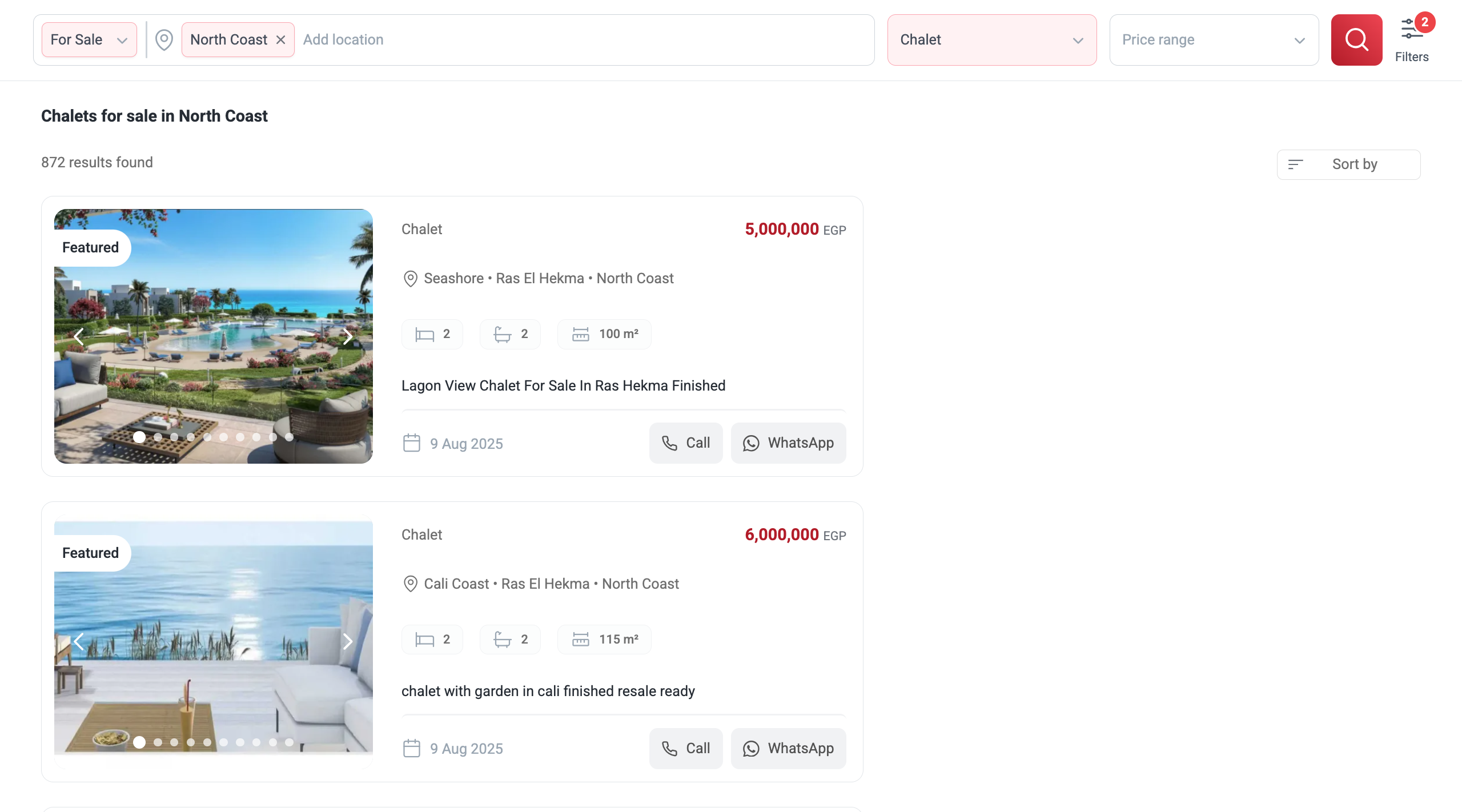 Real Estate Listings Web App